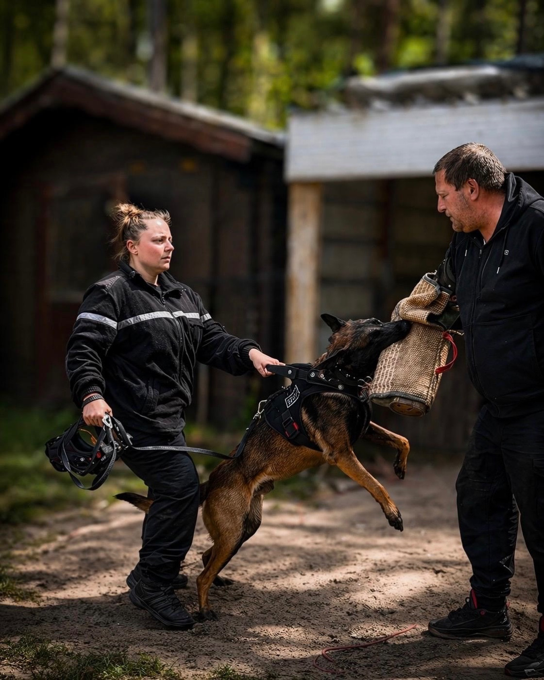Des Crocs Noirs - Diplômé Chien de défense et d intervention